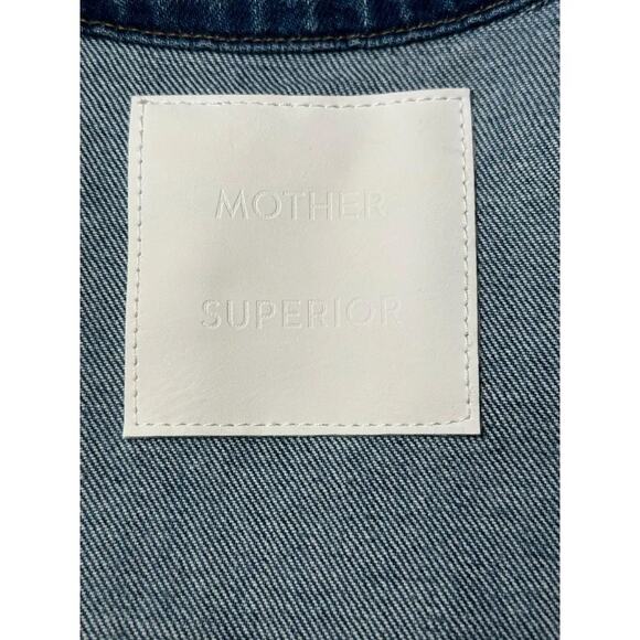 MOTHER Denim NWT The Belted Fly Away Jean Jacket in Belle De Jour Small NEW - Picture 5 of 6